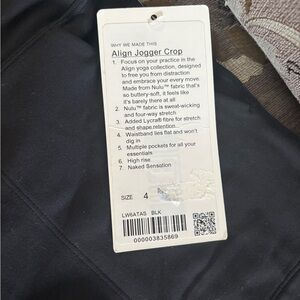 lululemon athletica Black Align Jogger